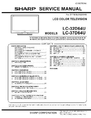 Сервисная инструкция Sharp LC-32D64U, LC-37D64U ― Manual-Shop.ru