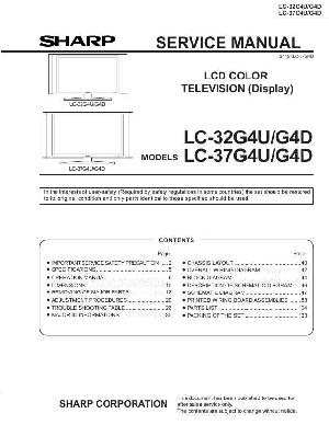 Сервисная инструкция Sharp LC-32G4U, LC-37G4U ― Manual-Shop.ru