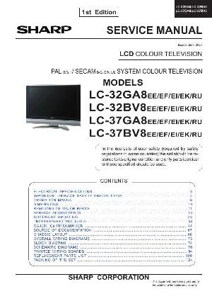 Сервисная инструкция Sharp LC-32GA6RU, LC-37GA6RU ― Manual-Shop.ru