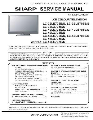 Сервисная инструкция Sharp LC-32LE705, LC-40LE705, LC-46LE705, LC-52LE705 ― Manual-Shop.ru