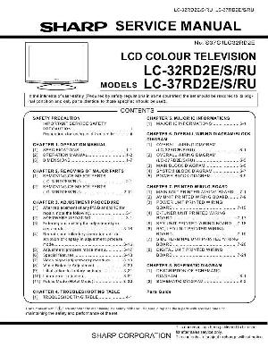 Сервисная инструкция Sharp LC-32RD2RU, LC-37RD2RU ― Manual-Shop.ru