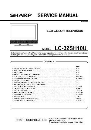 Сервисная инструкция Sharp LC-32SH10U ― Manual-Shop.ru