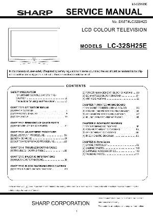 Сервисная инструкция Sharp LC-32SH25E ― Manual-Shop.ru