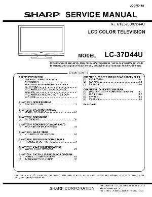 Сервисная инструкция Sharp LC-37D44U ― Manual-Shop.ru