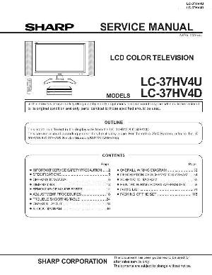 Сервисная инструкция Sharp LC-37HV4D, LC-37HV4U ― Manual-Shop.ru