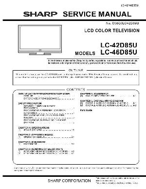 Сервисная инструкция Sharp LC-42D85U, LC-46D85U ― Manual-Shop.ru