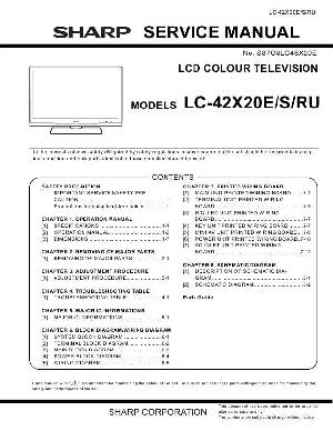 Service manual Sharp LC-42X20E/S/RU ― Manual-Shop.ru