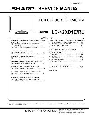 Service manual Sharp LC-42XD1E, RU ― Manual-Shop.ru