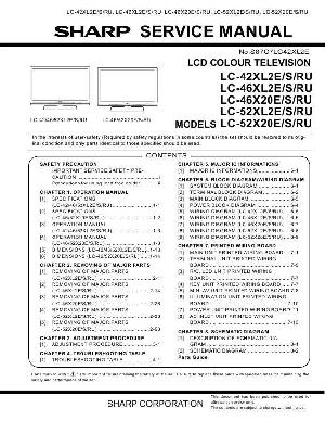 Service manual Sharp LC-42XL2RU, LC-46X20RU, LC-46XL2RU, LC-52X20RU, LC-52XL2RU ― Manual-Shop.ru