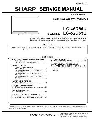 Сервисная инструкция Sharp LC-46D65U, LC-52D65U ― Manual-Shop.ru