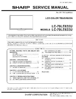 Сервисная инструкция SHARP LC-70LE632U, LC-70LE633U ― Manual-Shop.ru