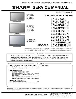 Сервисная инструкция Sharp LC-C4067U ― Manual-Shop.ru