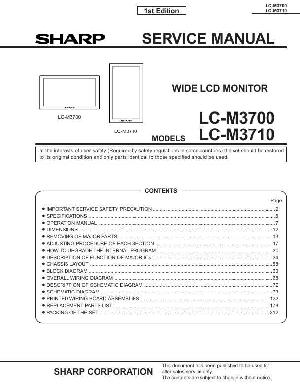 Сервисная инструкция Sharp LC-M3700, LC-M3710 ― Manual-Shop.ru