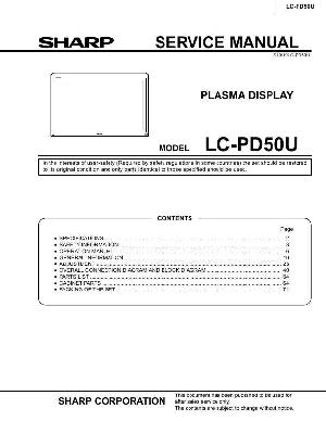 Сервисная инструкция Sharp LC-PD50U ― Manual-Shop.ru