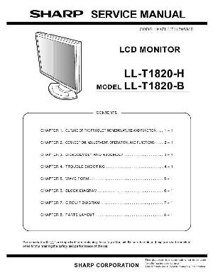 Сервисная инструкция SHARP LL-T1820-H ― Manual-Shop.ru