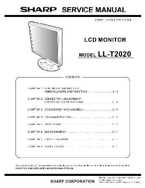 Сервисная инструкция Sharp LL-T2020 ― Manual-Shop.ru