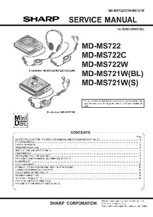 Сервисная инструкция Sharp MD-MS722, MD-MS721W ― Manual-Shop.ru