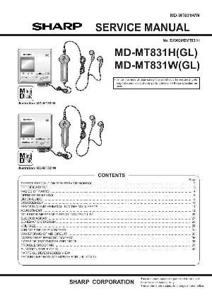 Сервисная инструкция Sharp MD-MT831W ― Manual-Shop.ru