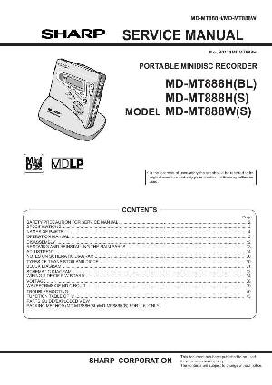 Сервисная инструкция Sharp MD-MT888W ― Manual-Shop.ru