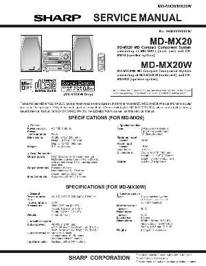 Сервисная инструкция Sharp MD-MX20W ― Manual-Shop.ru