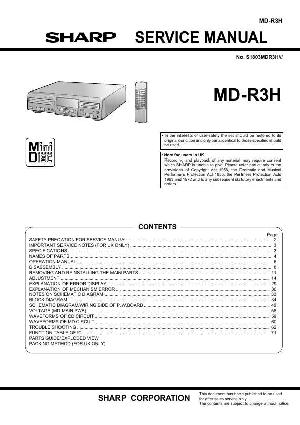 Сервисная инструкция Sharp MD-R3H ― Manual-Shop.ru
