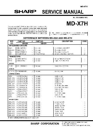 Сервисная инструкция Sharp MD-X7H ― Manual-Shop.ru