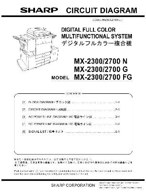 Сервисная инструкция Sharp MX-2300, MX-2700 CIRCUIT DIAGRAMS ― Manual-Shop.ru