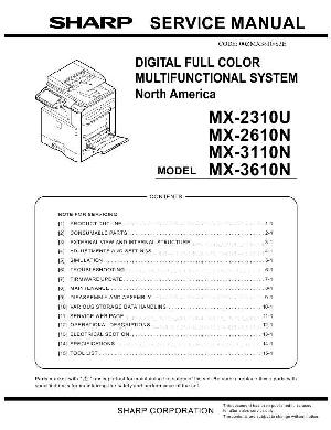 Сервисная инструкция Sharp MX-2310U, 2610N, 3110N, 3610N ― Manual-Shop.ru