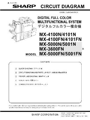 Сервисная инструкция Sharp MX-3600, 4100, 4101, 5000, 5001 CIRCUIT DIAGRAM ― Manual-Shop.ru