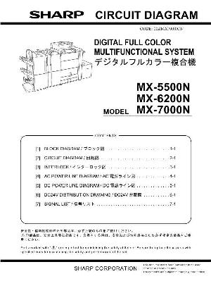 Сервисная инструкция Sharp MX-5500N, 6200N, 7000N CIRCUIT DIAGRAMS ― Manual-Shop.ru