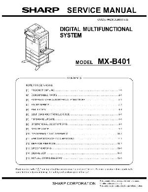 Сервисная инструкция Sharp MX-B401 ― Manual-Shop.ru
