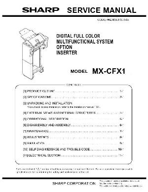 Сервисная инструкция Sharp MX-CFX1 ― Manual-Shop.ru