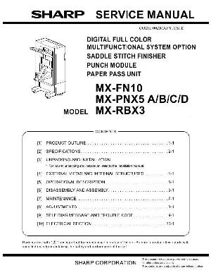 Сервисная инструкция Sharp MX-FN10, PNX5, RBX3 ― Manual-Shop.ru