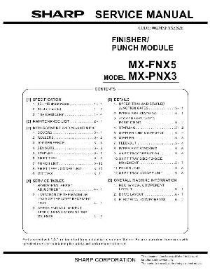 Сервисная инструкция Sharp MX-FNX5, PNX3 ― Manual-Shop.ru