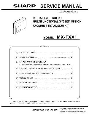 Сервисная инструкция Sharp MX-FXX1 ― Manual-Shop.ru