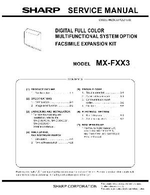 Сервисная инструкция Sharp MX-FXX3 ― Manual-Shop.ru