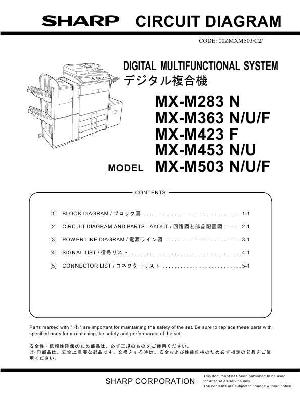 Сервисная инструкция Sharp MX-M283, M363, M453, M503 CIRCUIT DIAGRAM ― Manual-Shop.ru