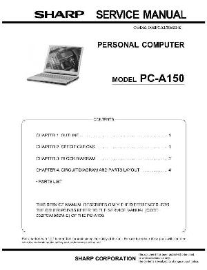 Сервисная инструкция Sharp PC-A150 ― Manual-Shop.ru