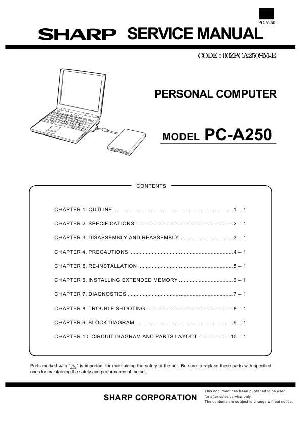 Сервисная инструкция Sharp PC-A250 ― Manual-Shop.ru