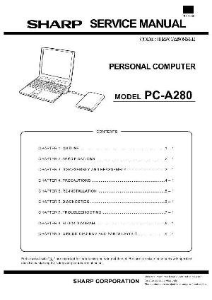 Сервисная инструкция Sharp PC-A280 ― Manual-Shop.ru