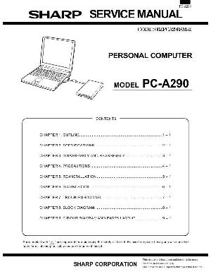 Сервисная инструкция Sharp PC-A290 ― Manual-Shop.ru