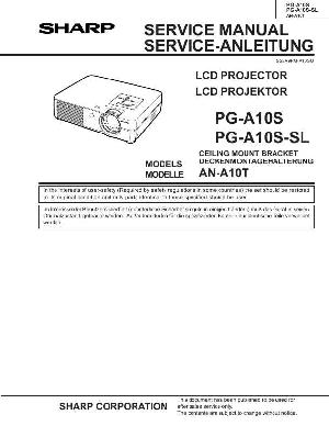 Сервисная инструкция Sharp PG-A10S ― Manual-Shop.ru