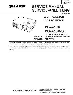 Сервисная инструкция Sharp PG-A10X ― Manual-Shop.ru
