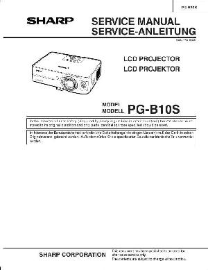 Сервисная инструкция Sharp PG-B10S ― Manual-Shop.ru