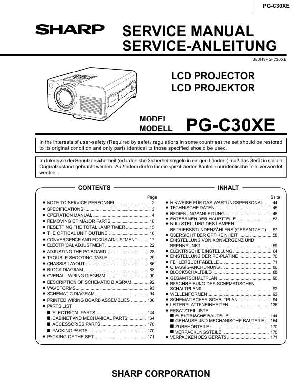 Сервисная инструкция Sharp PG-C30XE ― Manual-Shop.ru