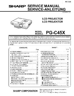 Сервисная инструкция Sharp PG-C45X ― Manual-Shop.ru