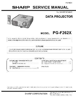 Сервисная инструкция Sharp PG-F262X ― Manual-Shop.ru
