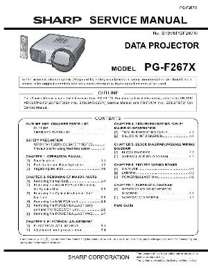 Сервисная инструкция Sharp PG-F267X ― Manual-Shop.ru