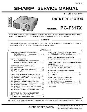 Сервисная инструкция Sharp PG-F317X ― Manual-Shop.ru