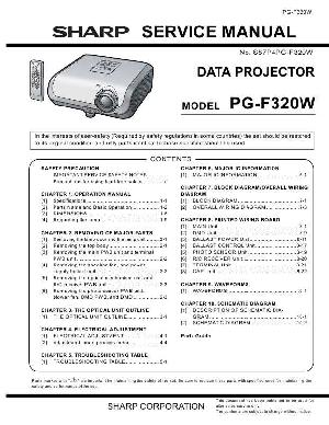 Сервисная инструкция Sharp PG-F320W ― Manual-Shop.ru